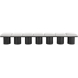 Meridian Furniture Pavilion Cream Boucle Fabric Bench