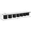 Meridian Furniture Pavilion Cream Boucle Fabric Bench