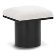 Meridian Furniture Pavilion Cream Boucle Fabric Bench/Stool
