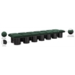 Meridian Furniture Pavilion Green Boucle Fabric Bench