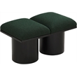 Meridian Furniture Pavilion Green Boucle Fabric Bench