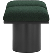 Meridian Furniture Pavilion Green Boucle Fabric Bench