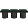 Meridian Furniture Pavilion Green Boucle Fabric Bench