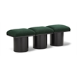 Meridian Furniture Pavilion Green Boucle Fabric Bench