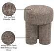 Meridian Furniture Larson Brown Fabric Ottoman/Stool