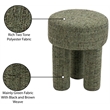 Meridian Furniture Larson Green Fabric Ottoman/Stool