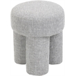 Meridian Furniture Larson Grey Fabric Ottoman/Stool