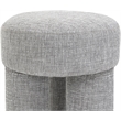 Meridian Furniture Larson Grey Fabric Ottoman/Stool