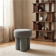 Meridian Furniture Larson Grey Fabric Ottoman/Stool