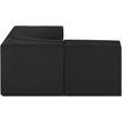 Meridian Furniture Ollie Black Boucle Fabric Modular Sectional