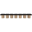 Meridian Furniture Pavilion Black Boucle Fabric Bench