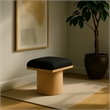 Meridian Furniture Pavilion Black Boucle Fabric Bench/Stool