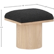 Meridian Furniture Pavilion Black Boucle Fabric Bench/Stool
