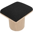 Meridian Furniture Pavilion Black Boucle Fabric Bench/Stool
