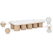 Meridian Furniture Pavilion Cream Boucle Fabric Bench