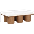 Meridian Furniture Pavilion Cream Boucle Fabric Bench