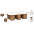 Meridian Furniture Pavilion Cream Boucle Fabric Bench