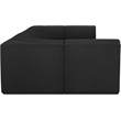 Meridian Furniture Ollie Black Boucle Fabric Modular Sectional