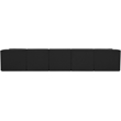 Meridian Furniture Ollie Black Boucle Fabric Modular Sectional