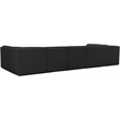 Meridian Furniture Ollie Black Boucle Fabric Modular Sectional