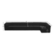 Meridian Furniture Ollie Black Boucle Fabric Modular Sectional