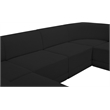 Meridian Furniture Ollie Black Boucle Fabric Modular Sectional