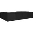 Meridian Furniture Ollie Black Boucle Fabric Modular Sectional