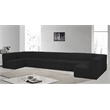 Meridian Furniture Ollie Black Boucle Fabric Modular Sectional
