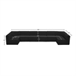 Meridian Furniture Ollie Black Boucle Fabric Modular Sectional