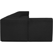 Meridian Furniture Ollie Black Boucle Fabric Modular Sectional