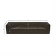 Meridian Furniture Ollie Brown Boucle Fabric Modular Sofa