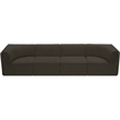Meridian Furniture Ollie Brown Boucle Fabric Modular Sofa