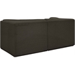 Meridian Furniture Ollie Brown Boucle Fabric Modular Sofa