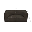 Meridian Furniture Ollie Brown Boucle Fabric Modular Sofa