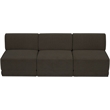Meridian Furniture Ollie Brown Boucle Fabric Modular Sofa