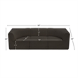 Meridian Furniture Ollie Brown Boucle Fabric Modular Sofa