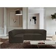 Meridian Furniture Ollie Brown Boucle Fabric Modular Sectional
