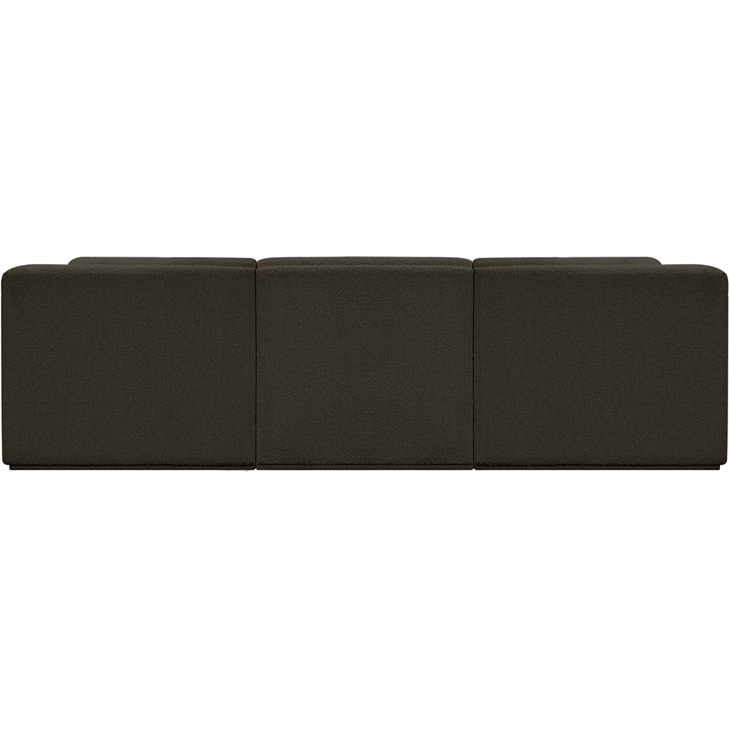Meridian Furniture Ollie Brown Boucle Fabric Modular Sectional
