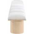 Meridian Furniture Pavilion Cream Boucle Fabric Bench