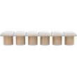 Meridian Furniture Pavilion Cream Boucle Fabric Bench