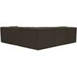 Meridian Furniture Ollie Brown Boucle Fabric Modular Sectional