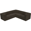 Meridian Furniture Ollie Brown Boucle Fabric Modular Sectional