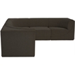 Meridian Furniture Ollie Brown Boucle Fabric Modular Sectional