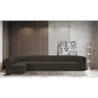 Meridian Furniture Ollie Brown Boucle Fabric Modular Sectional