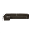 Meridian Furniture Ollie Brown Boucle Fabric Modular Sectional