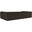 Meridian Furniture Ollie Brown Boucle Fabric Modular Sectional