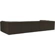 Meridian Furniture Ollie Brown Boucle Fabric Modular Sectional
