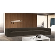 Meridian Furniture Ollie Brown Boucle Fabric Modular Sectional