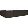 Meridian Furniture Ollie Brown Boucle Fabric Modular Sectional