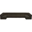 Meridian Furniture Ollie Brown Boucle Fabric Modular Sectional